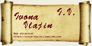 Ivona Vlajin vizit kartica